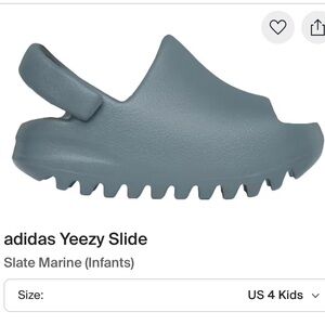 Adidas Kids Slide in Slate Blue